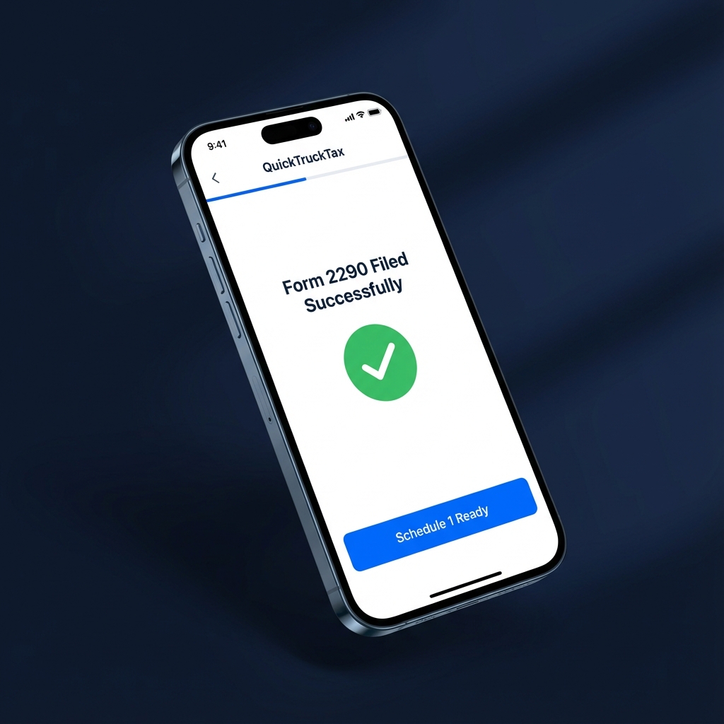 QuickTruckTax Mobile App Interface